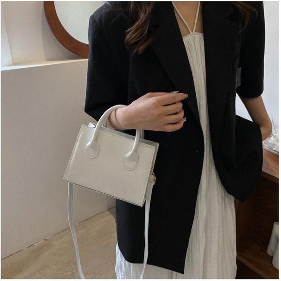 Patent Leather Handbag Mini Clutch Purse Evening Shoulder Bag for Women - Picture 5 of 6